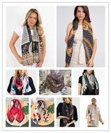 Foreign trade original single Italian liujo autumn and winter new printing fashion shawl scarf