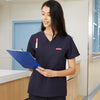 Zipper Scrubs Uniform for Women Men Nurse Workwear Set  Essential Top Pant Nursing Uniforms V Neck Doctor Working Suits N-L1-2
