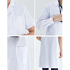 Unisex White Coat Lab Coat Hospital Doctor Slim Nurse Uniform Spa Uniform Nursing Uniform Scrubs Medical Uniforms Women M-LKXSY