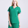 Stretch Scrub Uniform Black Nurse Workwear Scrubs Set Top and Pant Solid Color V Neck Doctor Nursing Uniforms Suit 19SS007