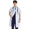 Unisex White Coat Lab Coat Hospital Doctor Slim Nurse Uniform Spa Uniform Nursing Uniform Scrubs Medical Uniforms Women M-LKXSY