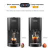 HiBREW Coffee Machine 4in1 Multiple Capsule Espresso  Dolce Milk&amp;Nespresso&amp;ESE Pod&amp;Powder Coffee Maker Stainless Metal Outook H3