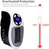 Portable Electric Heater 500W Safe Quiet Ceramic Fan Heater Plug In Air Warmer Wall-mounted Led Heater 220V Stove Radiator Warm