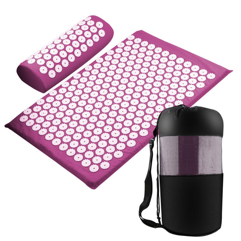 Acupressure Mat Massage Relieve Stress Back Body Pain Spike Cushion Yoga  Acupuncture Mat
