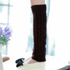 Fashion Leg Warmers Women Warm Knee High Winter Knit Solid Crochet Leg Warmer Socks Warm Boot Cuffs Beenwarmers Long Socks Hot