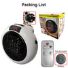 Portable Electric Heater 500W Safe Quiet Ceramic Fan Heater Plug In Air Warmer Wall-mounted Led Heater 220V Stove Radiator Warm