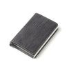 ZOVYVOL Custom Made Aluminum Metal Wallet Credit Card Holder Automatic PU Leather Antitheft Rfid Blocking Wallet Passport Holder
