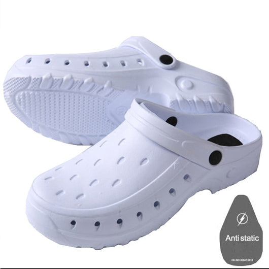 Men summer white Anti-static medical surgical shoes nursing clogs