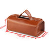 Mens PU Leather Travel Toiletry Bag Shaving Wash Case Organizer Bag Black / Dark Brown for Protect Shaver Shaving Container Gift