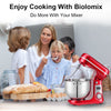BioloMix 6L/5L Mixer Planetary 6-speed Kitchen Food Blender Stainless Steel Bowl Cake Mixer Machine Kneader Cream Egg Whisk