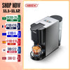 HiBREW Coffee Machine 4in1 Multiple Capsule Espresso  Dolce Milk&amp;Nespresso&amp;ESE Pod&amp;Powder Coffee Maker Stainless Metal Outook H3