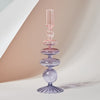 Candlesticks Holders Retro  Glass Classic Craft Candlesticks Holders for  Wedding Decorations Glass Candle Holder