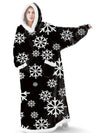 Long Flannel Blanket with Sleeves Winter Oversized Hoodies Sweatshirt Women Men Pullover Sweat Giant Blanket Hoodie Sudaderas