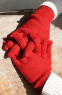 Colorful 100% Alpaca Full Fingered Knit Alpaca Gloves