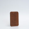 Leather wallet with MagSafe - Embossed Snake Print